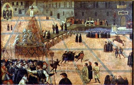 The Torture of Savonarola (1452-98) de Scuola pittorica italiana