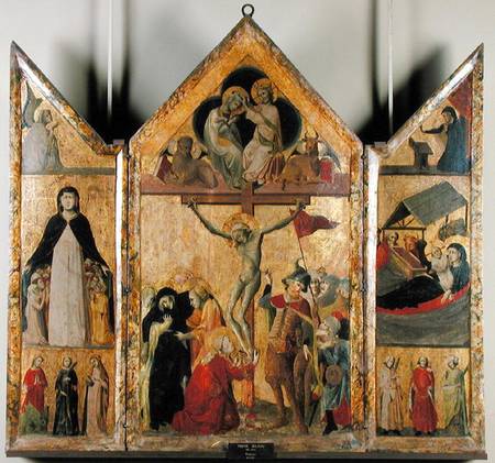 Triptych with Scenes from the Life of the Virgin de Scuola pittorica italiana