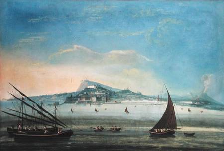 View of Naples de Scuola pittorica italiana