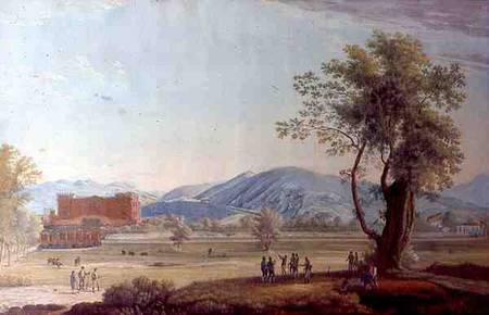 View of the Villa and Park de Scuola pittorica italiana