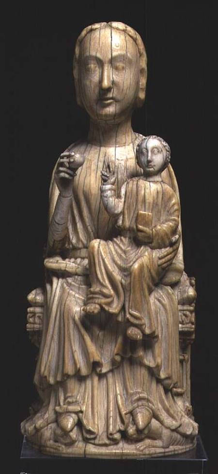 Virgin and Child, statuette de Scuola pittorica italiana