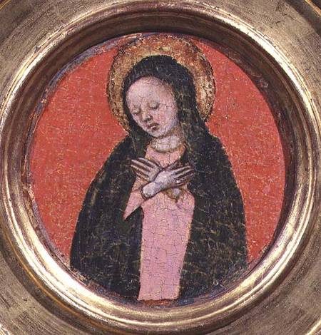 The Virgin Mary, right hand side of a triptych de Scuola pittorica italiana