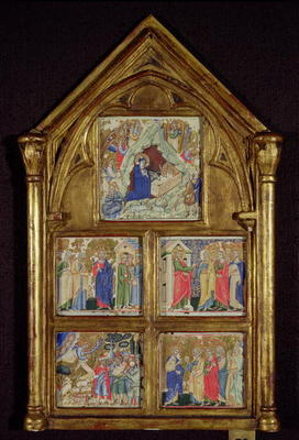Scenes from the New Testament (vellum) de Italian School, (14th century)