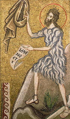 St. John the Baptist (mosaic) de Italian School, (14th century)