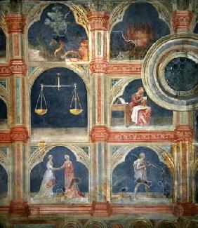 The Month of September, from a series of murals depicting the Astrological Cycle (fresco)