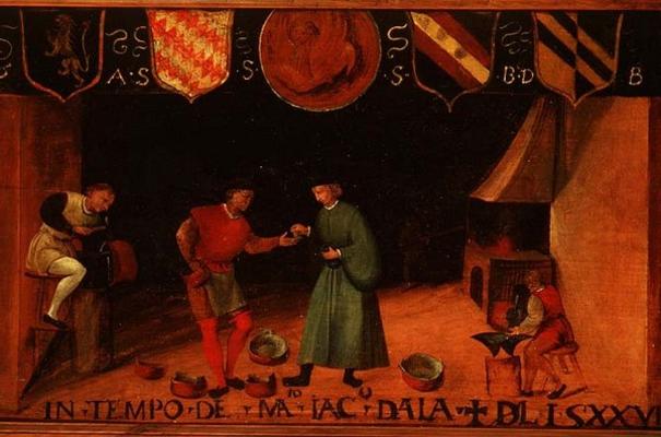 The Cauldron Makers de Italian School, (16th century)