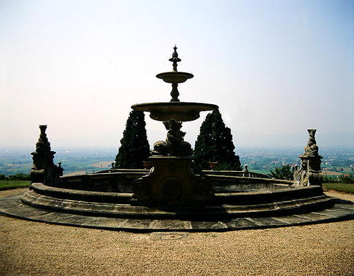 Fountain, Villa Celle (photo) de Italian School, (17th century)