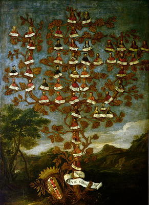 Family Tree of the Cornaro Family de Italian School, (18th century)