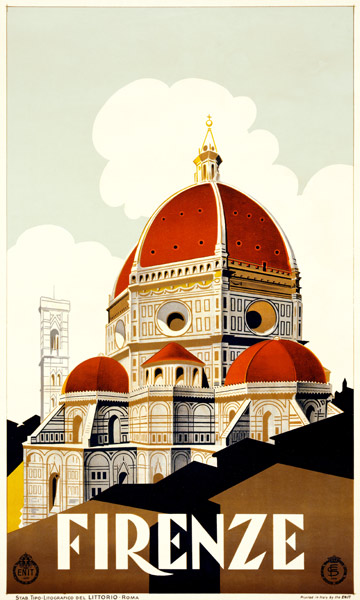 Florence Travel Poster de Italian School, (20th century)
