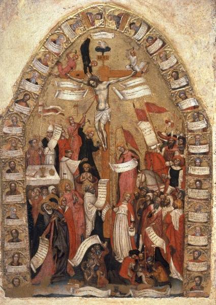Crucifixion of Christ / Paint./ C14th de Italienisch