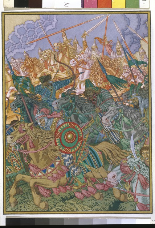 The Expulsion of Batu Khan de Ivan Jakovlevich Bilibin