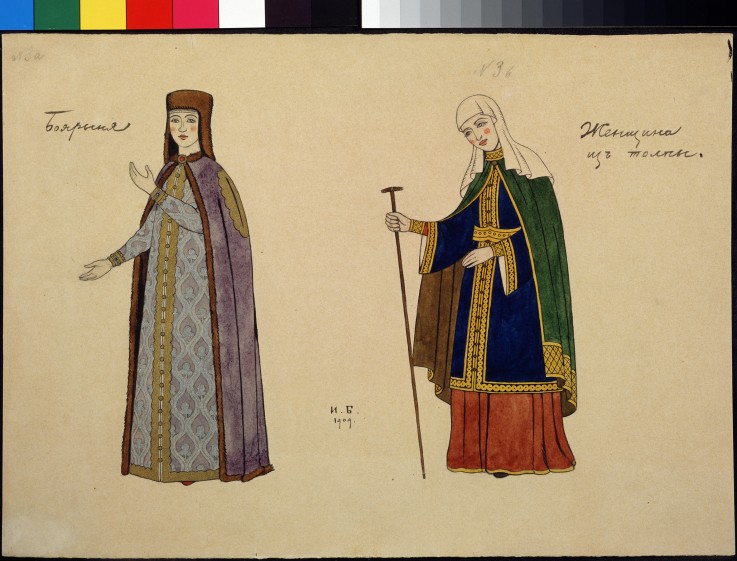 Costume design for the opera The golden Cockerel by N. Rimsky-Korsakov de Ivan Jakovlevich Bilibin