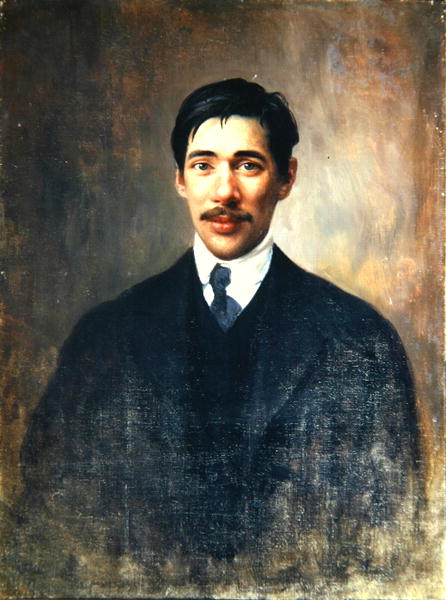 Portrait of Korney Chukowsky, c.1909 (oil on canvas)  de Ivan Kirillovich Parkhomenko