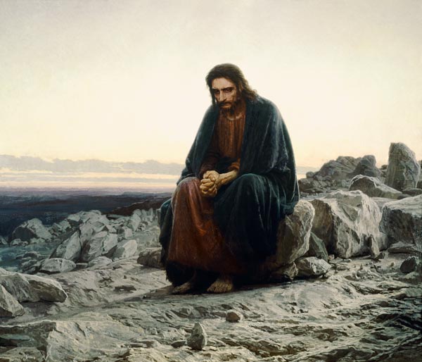 Christ in the Wilderness de Ivan Nikolaevich Kramskoy