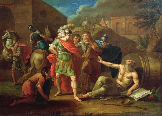Alexander the Great visits Diogenes at Corinth de Ivan Philippovich Tupylev