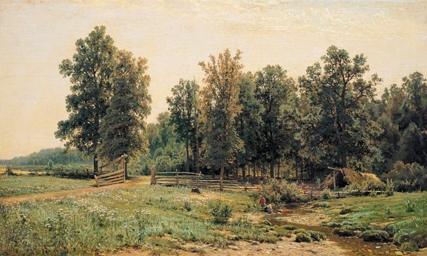 Shishkin / Edge of Oak Woods / Painting de Iwan Iwanowitsch Schischkin