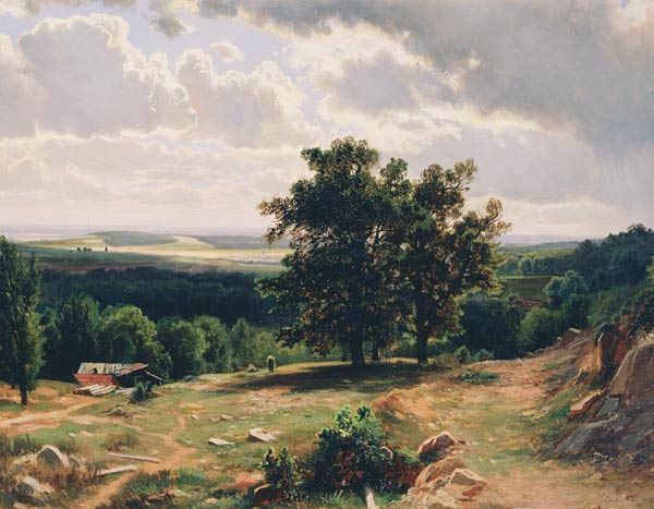 Oaks. Landscape near Düsseldorf de Iwan Iwanowitsch Schischkin