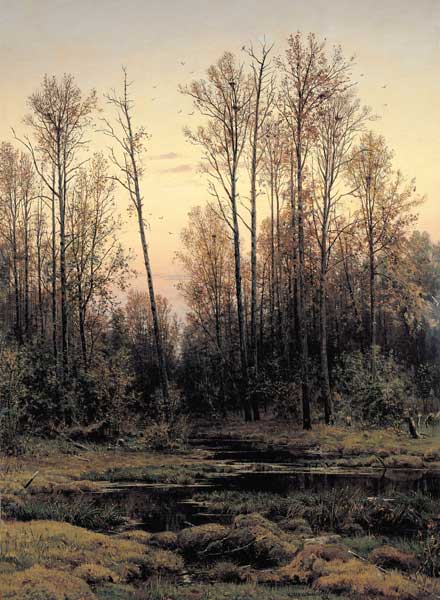 Shishkin / Forest in Spring / Painting de Iwan Iwanowitsch Schischkin