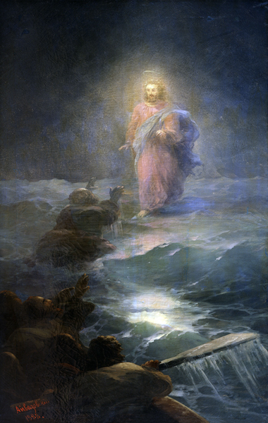 Jesus Walks on Water de Iwan Konstantinowitsch Aiwasowski