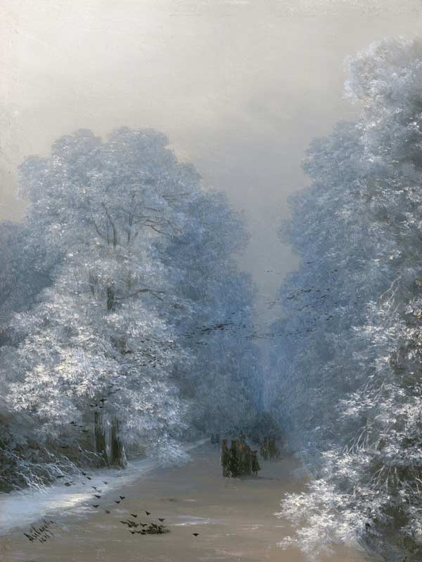 Winter landscape de Iwan Konstantinowitsch Aiwasowski