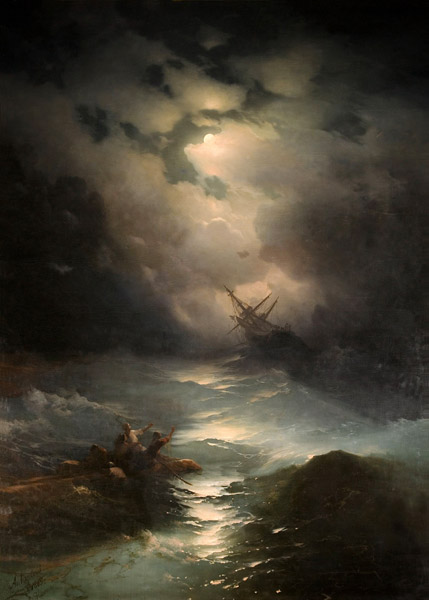North Sea Storm de Iwan Konstantinowitsch Aiwasowski