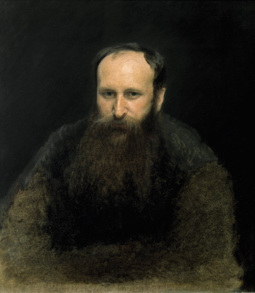 Portrait of Vasili Vasilievich Vereshchagin de Iwan Nikolajewitsch Kramskoi