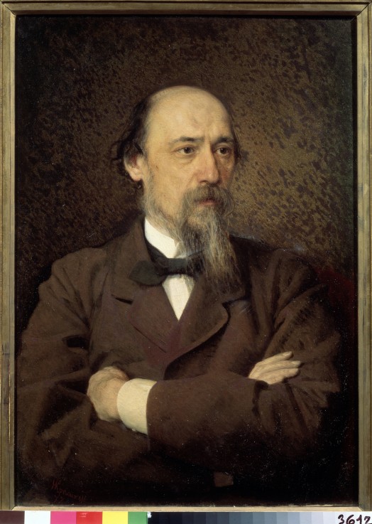 Portrait of the poet Nikolay Nekrasov (1821-1877) de Iwan Nikolajewitsch Kramskoi
