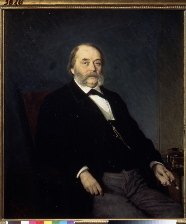 Portrait of the author Ivan Goncharov (1812-1891) de Iwan Nikolajewitsch Kramskoi