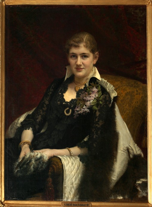 Portrait of Y.A. Voeykova de Iwan Nikolajewitsch Kramskoi
