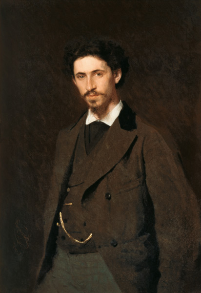 Portrait of Ilya Yefimovich Repin de Iwan Nikolajewitsch Kramskoi