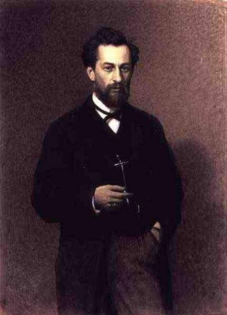 Portrait of Mikhail Konstantinovich Klodt (1832-1902) de Iwan Nikolajewitsch Kramskoi