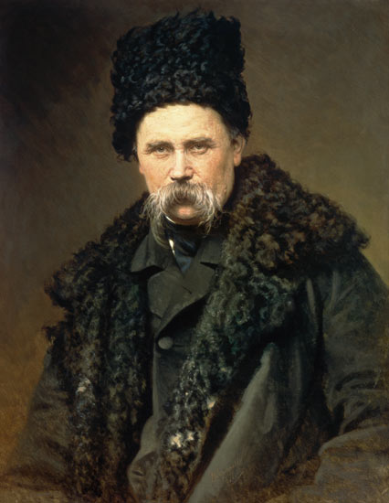Portrait of the Ukranian Author Taras Grigorievich Shevchenko (1814-61) de Iwan Nikolajewitsch Kramskoi
