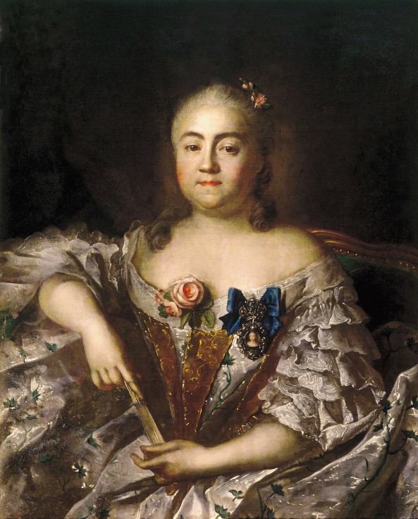 Portrait of Countess Varvara Alexeyevna Sheremetyeva (1711-1767) de Iwan Petrowitsch Argunow