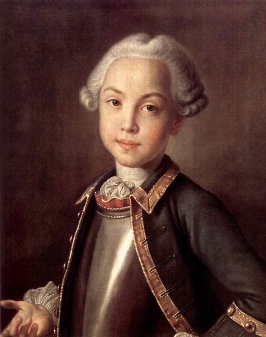 Portrait of Count Nikolai Petrovich Sheremetev as Child de Iwan Petrowitsch Argunow
