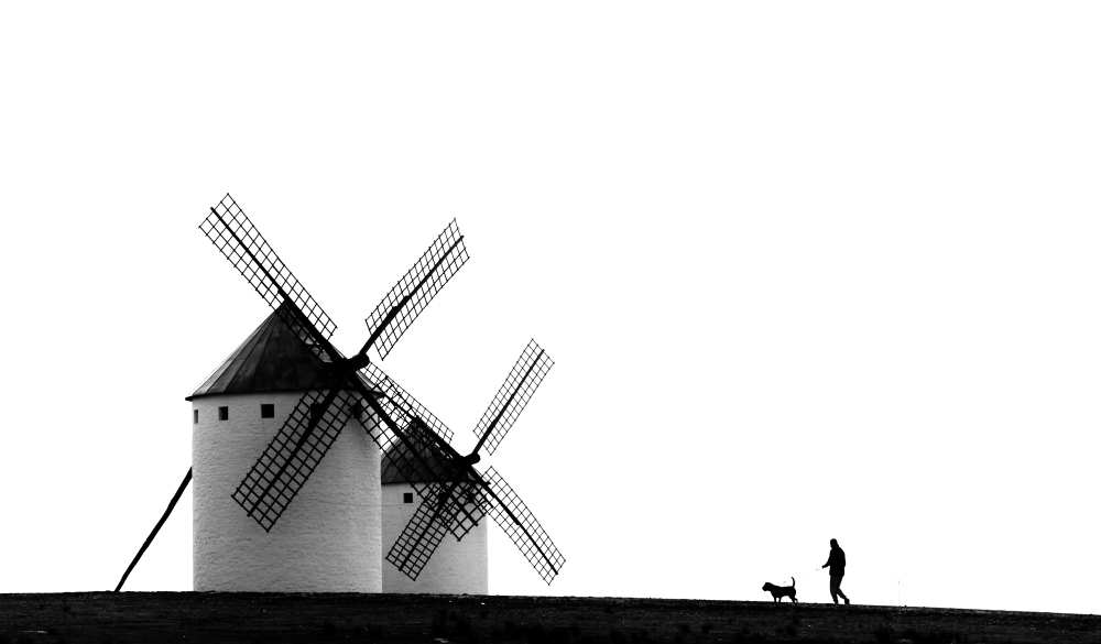The man, the dog and the windmills de J. Antonio Pardo