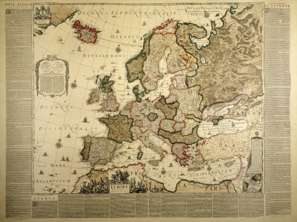 Europe Map de J. Blau