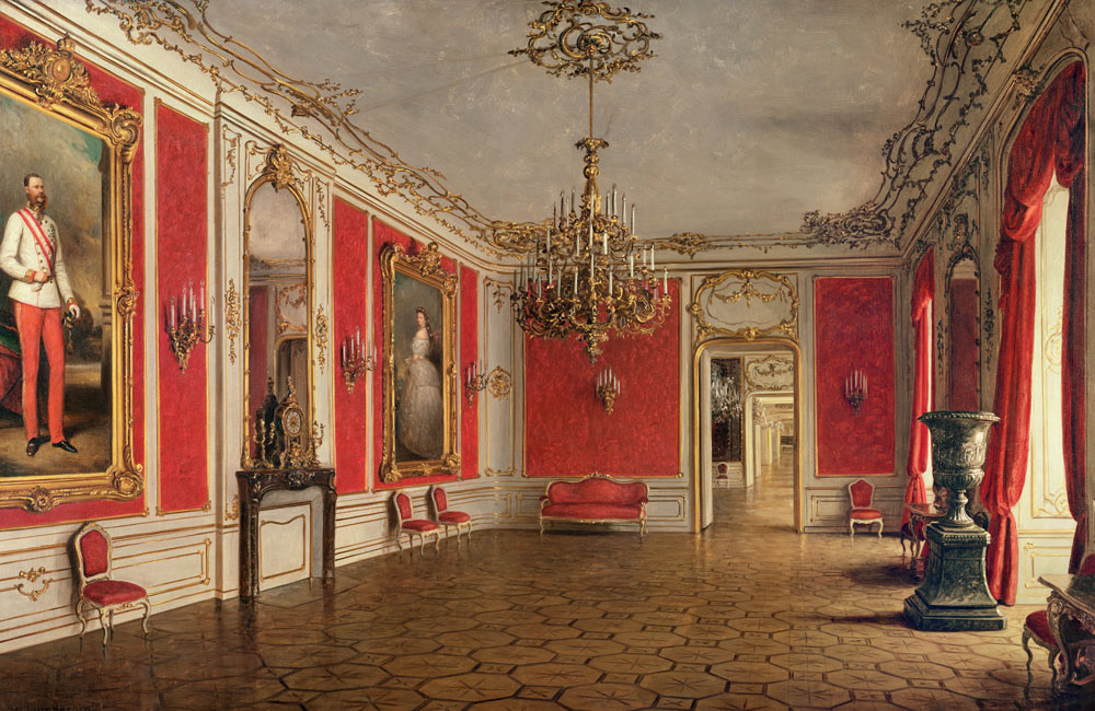 The Reception Room of the Hofburg Palace, Vienna de J. Jaunbersin