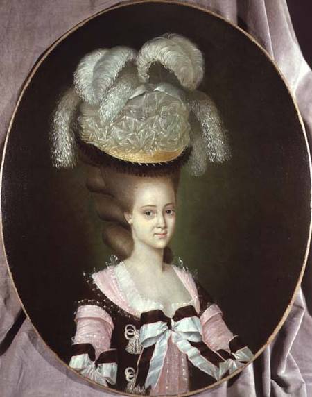 Portrait of a Lady in a Hat de J. Mulnier