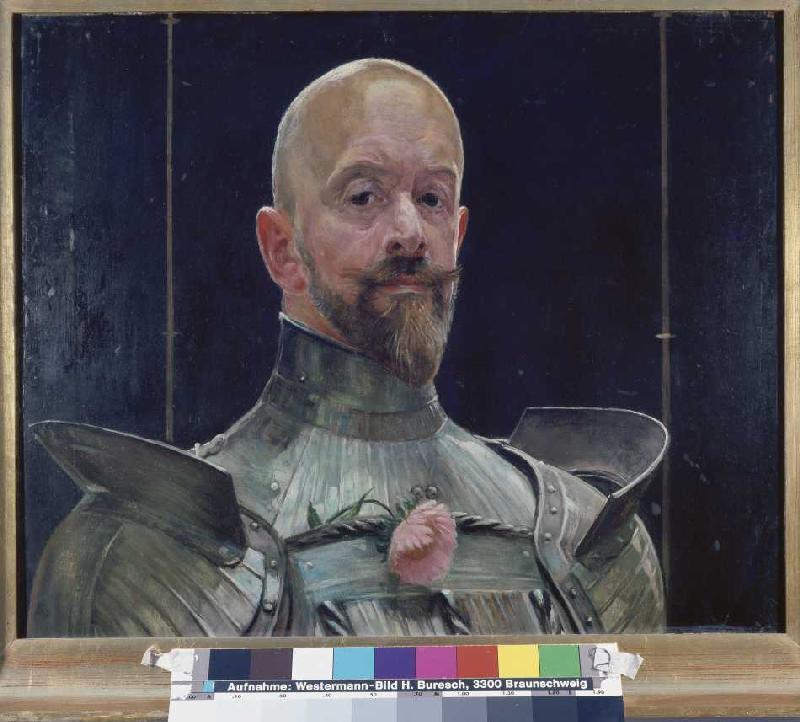 Self-portrait in the armour de Jacek Malczewski