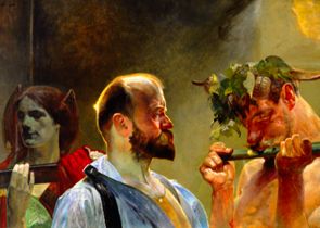 Panel 'right' of a triptych de Jacek Malczewski