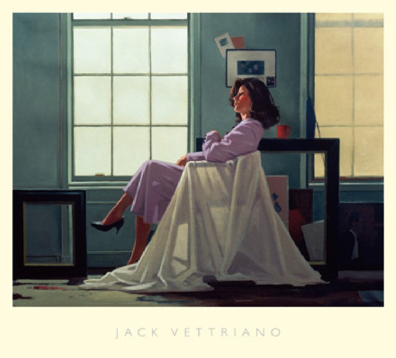 Winter Light and Lavender de Jack Vettriano