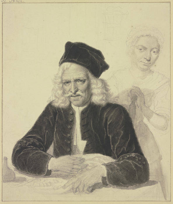 Porträt des Jacob van Hoorn und seiner Frau Jacoba Selstede de Jacob Folkema