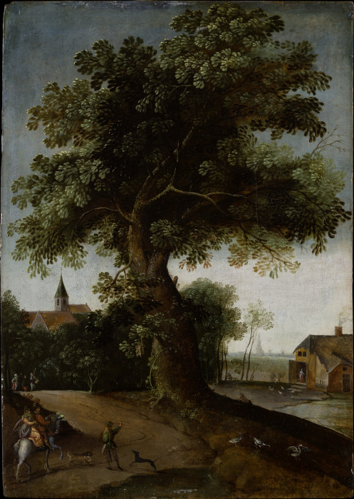 Landscape with Large Tree de Jacob Grimmer