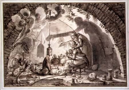 A Witch's Kitchen de Jacob II de Gheyn