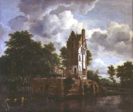 The Church Tower de Jacob Isaacksz van Ruisdael