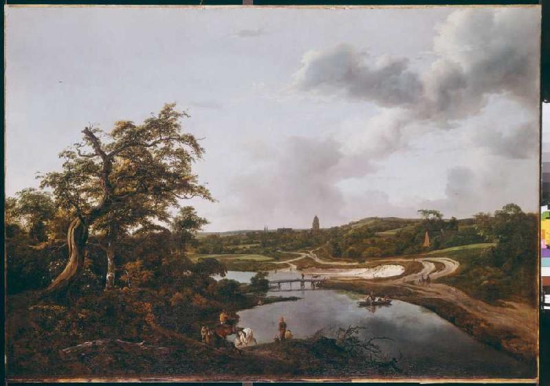 River shore de Jacob Isaacksz van Ruisdael