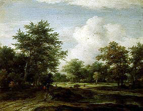 Little woodland landscape. de Jacob Isaacksz van Ruisdael