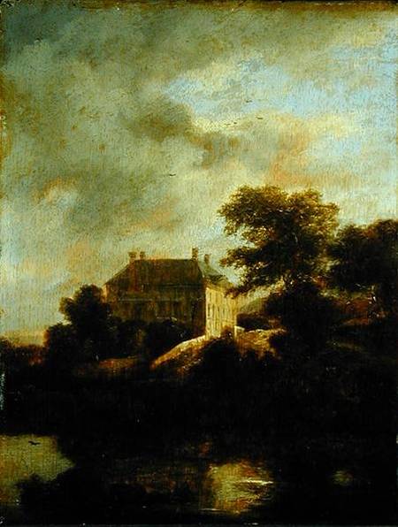 Landscape with country house de Jacob Isaacksz van Ruisdael