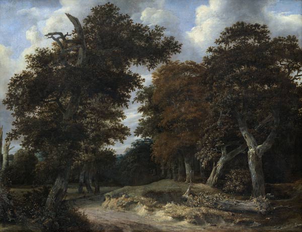 Road through an Oak Forest de Jacob Isaacksz van Ruisdael