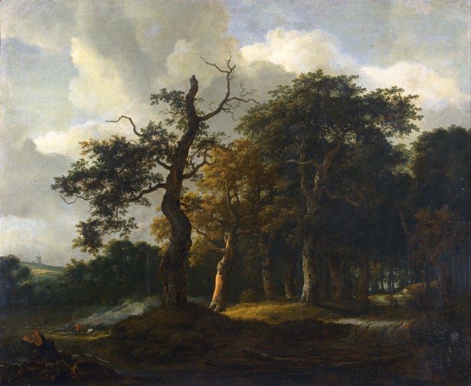 A Road through an Oak Wood de Jacob Isaacksz van Ruisdael